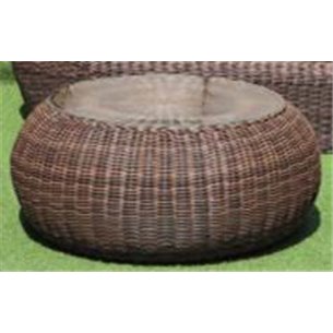 "Барселона" журнальный столик из искусственного ротанга, цвет коричневый