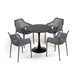 "Беллини" обеденная группа на 4 персоны, цвет темно-серый