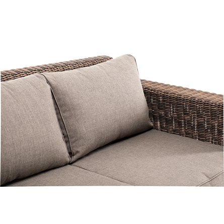 "Боно" диван из искусственного ротанга трехместный, цвет коричневый