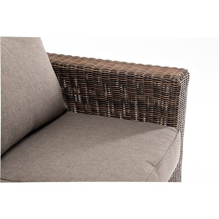 "Боно" диван из искусственного ротанга трехместный, цвет коричневый
