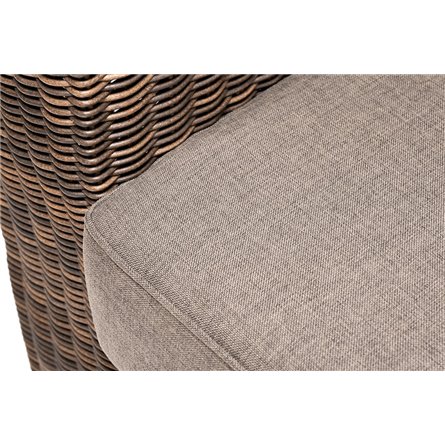 "Боно" диван из искусственного ротанга трехместный, цвет коричневый