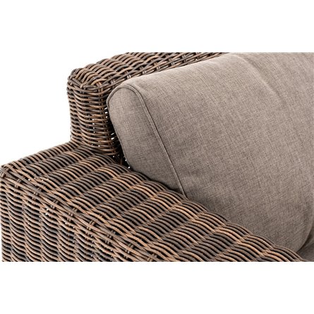 "Боно" диван из искусственного ротанга трехместный, цвет коричневый