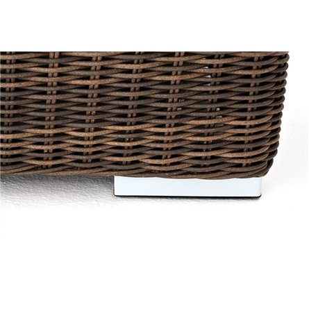 "Боно" диван из искусственного ротанга трехместный, цвет коричневый