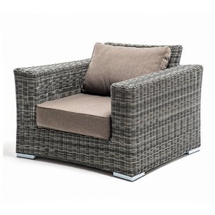 "Боно" кресло из искусственного ротанга, цвет графит