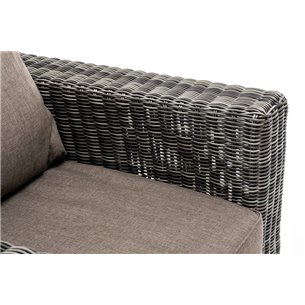 "Боно" кресло из искусственного ротанга, цвет графит