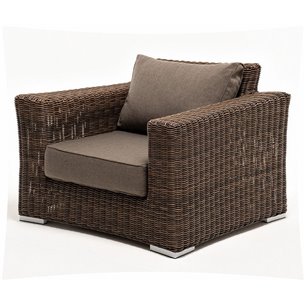 "Боно" кресло из искусственного ротанга, цвет коричневый