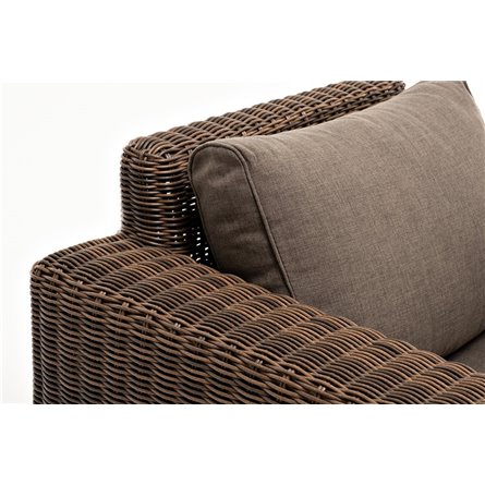 "Боно" кресло из искусственного ротанга, цвет коричневый