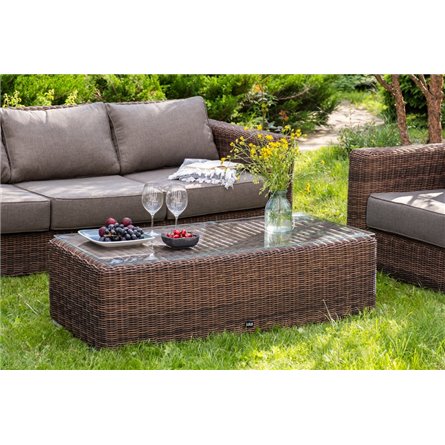 "Боно" лаунж-зона из искусственного ротанга, цвет коричневый