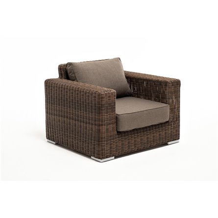 "Боно" лаунж-зона из искусственного ротанга, цвет коричневый