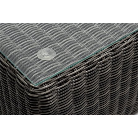 "Боно" журнальный столик из искусственного ротанга, цвет графит