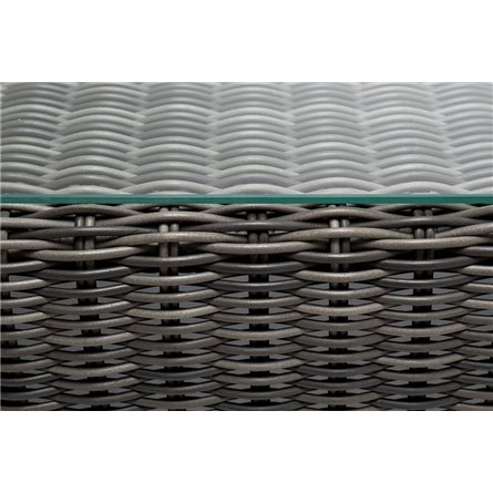 "Боно" журнальный столик из искусственного ротанга, цвет графит