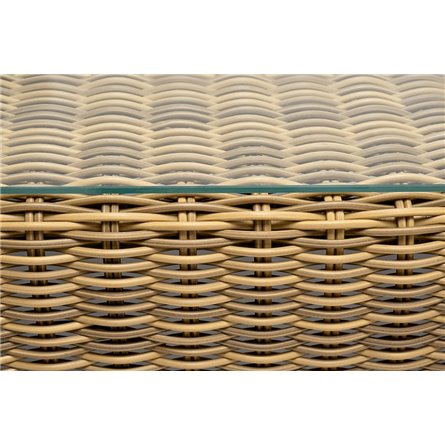 "Боно" журнальный столик из искусственного ротанга, цвет соломенный