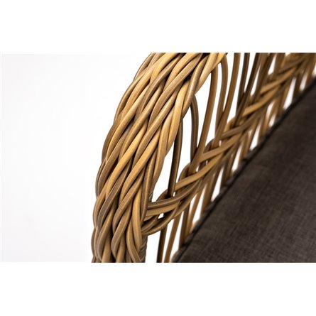 "Цесена" кресло плетеное из искусственного ротанга, цвет соломенный