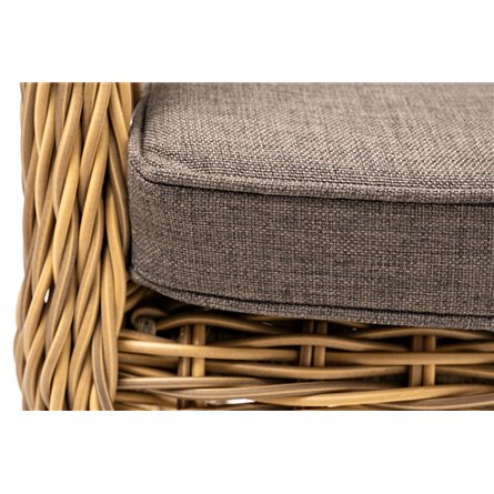 "Цесена" кресло плетеное из искусственного ротанга, цвет соломенный