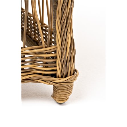 "Цесена" кресло плетеное из искусственного ротанга, цвет соломенный