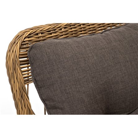 "Цесена" кресло плетеное из искусственного ротанга, цвет соломенный