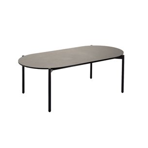 "Диего" журнальный стол из HPL 120х60 H40, каркас темно-серый (RAL7024), цвет "серый гранит"