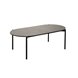 "Диего" журнальный стол из HPL 120х60 H40, каркас темно-серый (RAL7024), цвет "серый гранит"