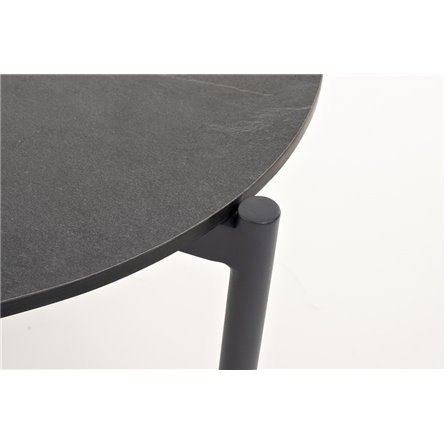 "Диего" журнальный стол из HPL 120х60 H40, каркас темно-серый (RAL7024), цвет "серый гранит"