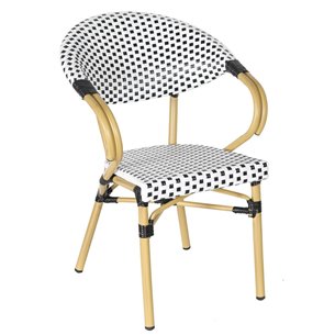 "Грас" плетеный стул из искусственного ротанга, цвет черный