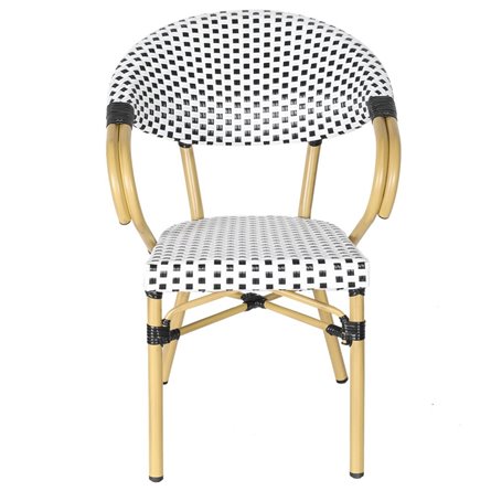 "Грас" плетеный стул из искусственного ротанга, цвет черный