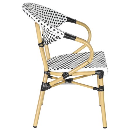 "Грас" плетеный стул из искусственного ротанга, цвет черный