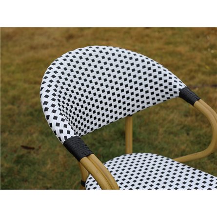 "Грас" плетеный стул из искусственного ротанга, цвет черный