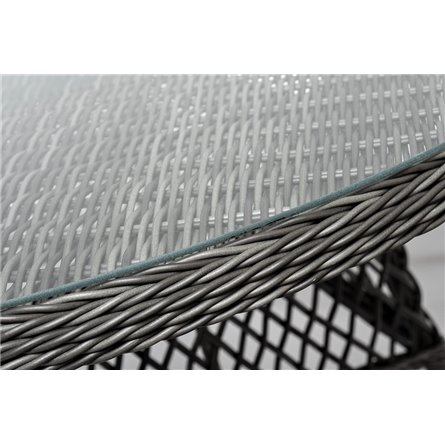 "Дольче" обеденная группа из искусственного ротанга, цвет графит