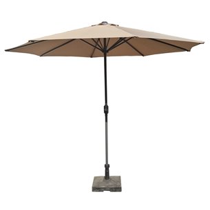 "Джулия" зонт садовый 3х3м на центральной опоре, тент темно-серый