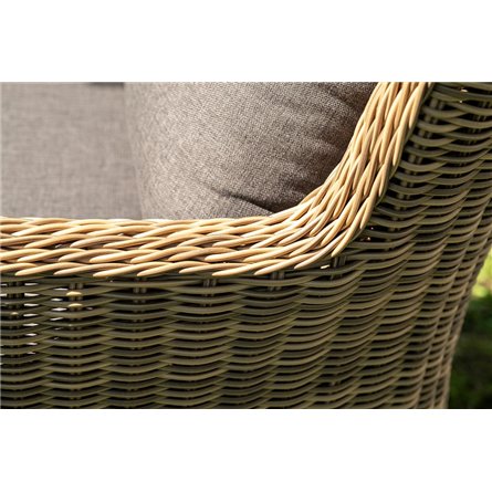 "Эспрессо–150 N" обеденная группа плетеная, цвет соломенный