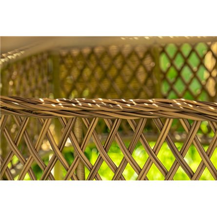 "Эспрессо–150 N" обеденная группа плетеная, цвет соломенный