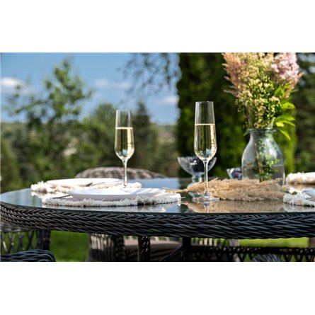 "Эспрессо–150 S" обеденная группа плетеная, цвет графит