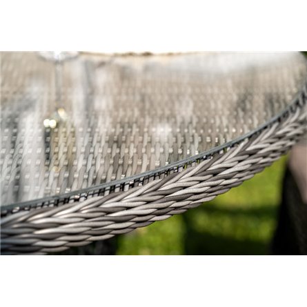 "Эспрессо–150 S" обеденная группа плетеная, цвет графит