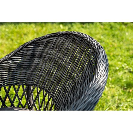 "Эспрессо–150 S" обеденная группа плетеная, цвет графит