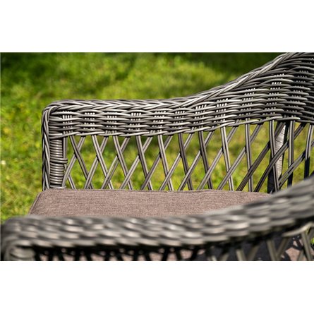 "Эспрессо–150 S" обеденная группа плетеная, цвет графит