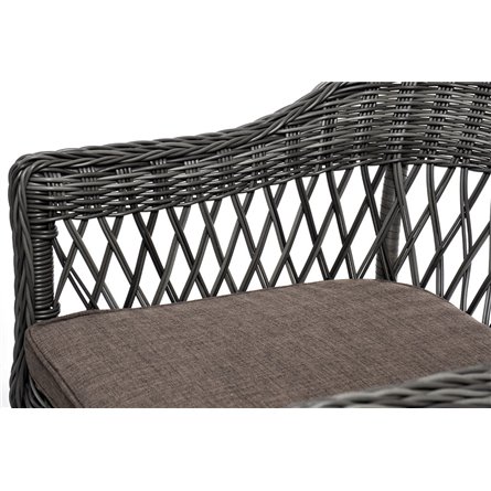 "Эспрессо–150 S" обеденная группа плетеная, цвет графит