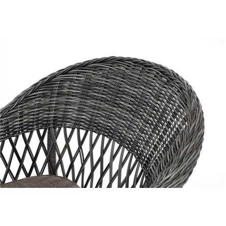 "Эспрессо–150 S" обеденная группа плетеная, цвет графит