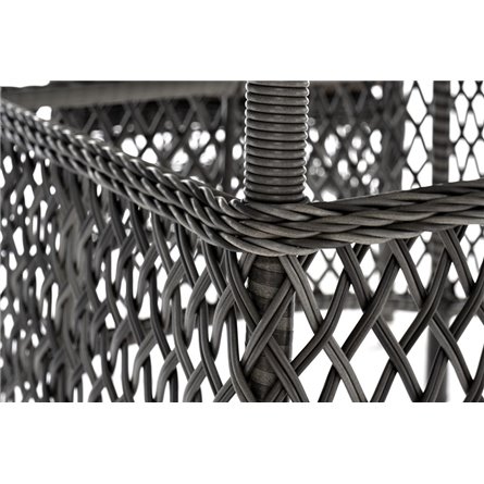 "Эспрессо–150 S" обеденная группа плетеная, цвет графит