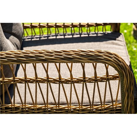 "Эспрессо–150 C" обеденная группа плетеная, цвет соломенный