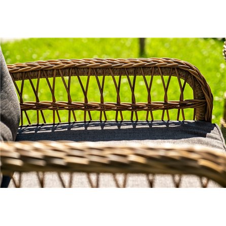 "Эспрессо–150 C" обеденная группа плетеная, цвет соломенный