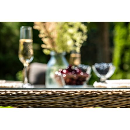 "Эспрессо–150 C" обеденная группа плетеная, цвет соломенный