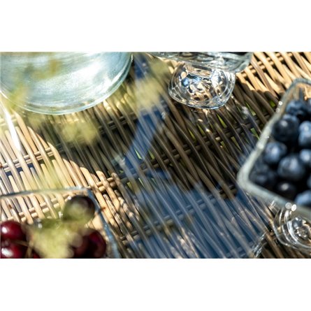 "Эспрессо–150 C" обеденная группа плетеная, цвет соломенный