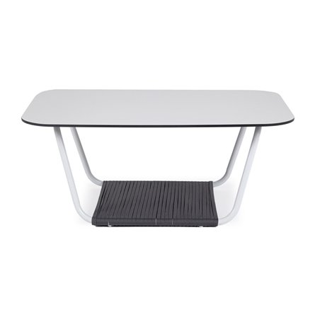 "Глория" журнальный стол 90х60см из HPL, цвет "молочный"