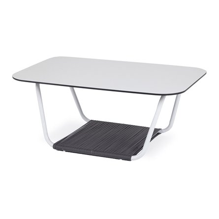 "Глория" журнальный стол 90х60см из HPL, цвет "молочный"