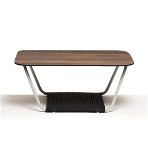 "Глория" журнальный стол 90х60см из HPL, цвет "дуб"