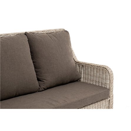 "Гляссе" диван трехместный из искусственного ротанга, цвет бежевый