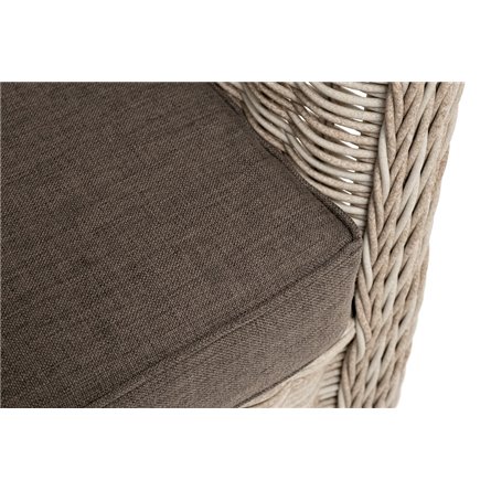 "Гляссе" диван трехместный из искусственного ротанга, цвет бежевый