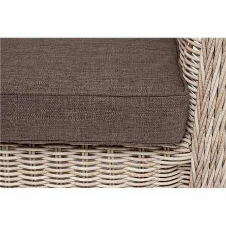 "Гляссе" диван трехместный из искусственного ротанга, цвет бежевый