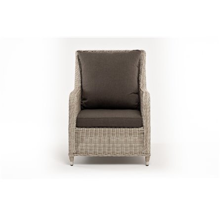 "Гляссе" кресло плетеное из искусственного ротанга, цвет бежевый