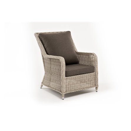 "Гляссе" кресло плетеное из искусственного ротанга, цвет бежевый